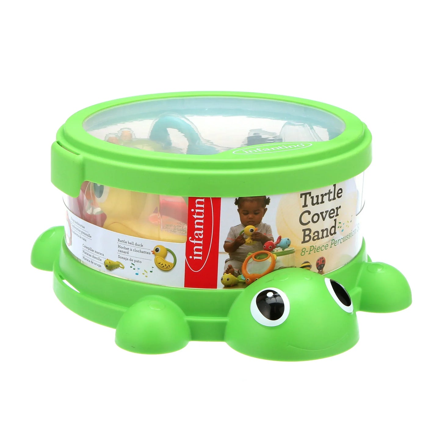 Infantino Turtle Cover Band 8-Piece Percussion Set
