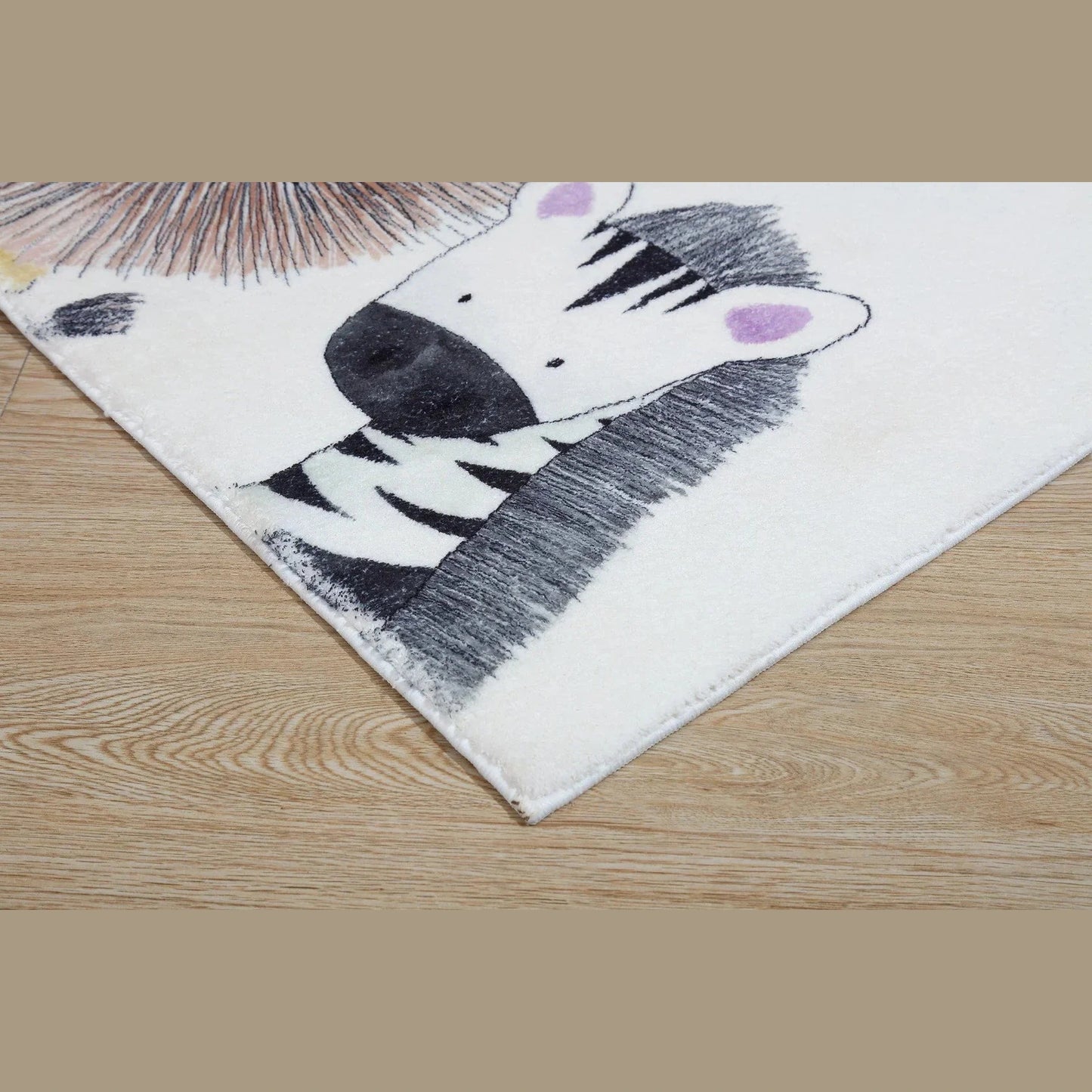 Miila - Baby Cashmere Rug 120x160cm Safari Animal - Nursery Decor