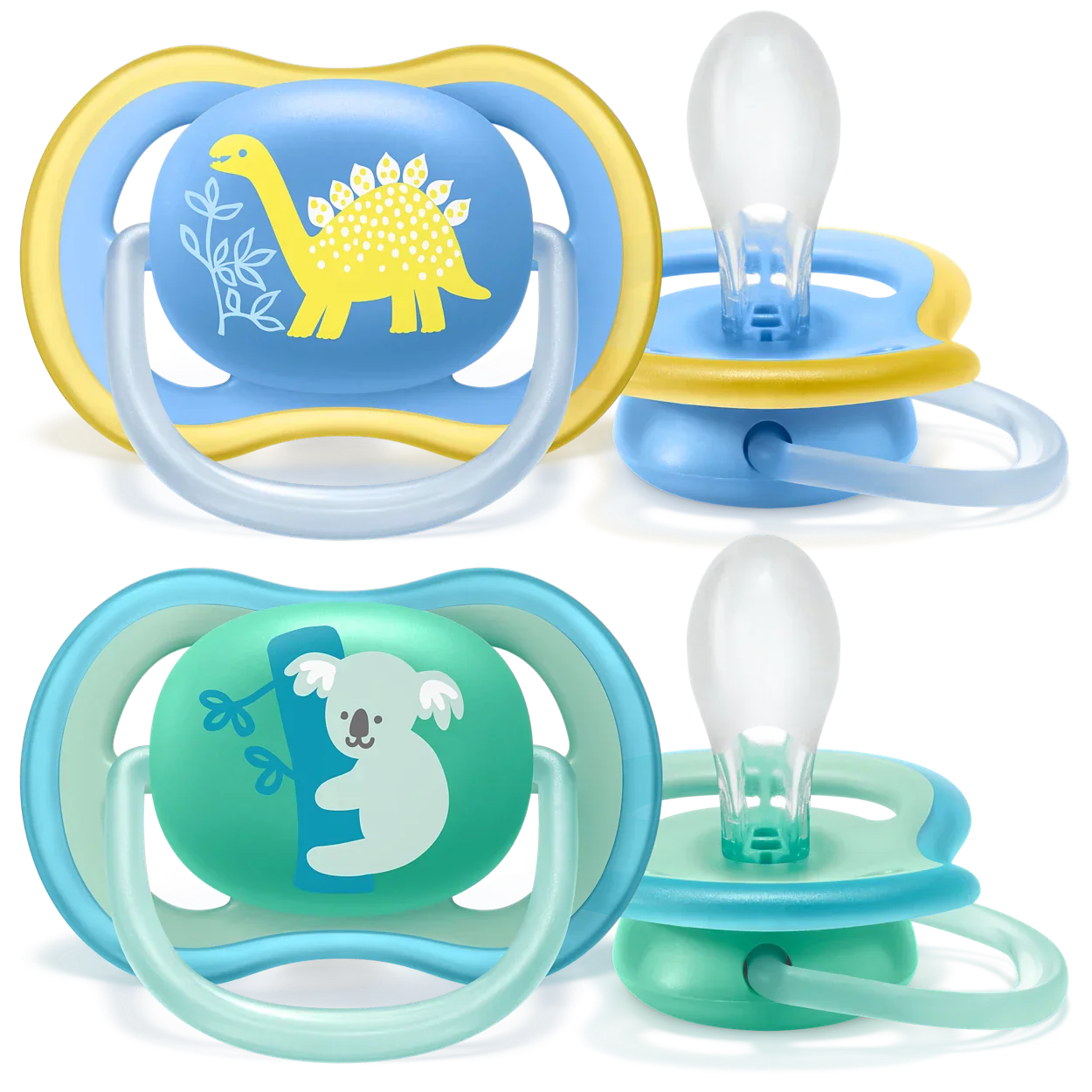 Avent - 2 Deco Ultra Soft Soothers - 18m+ - Mix