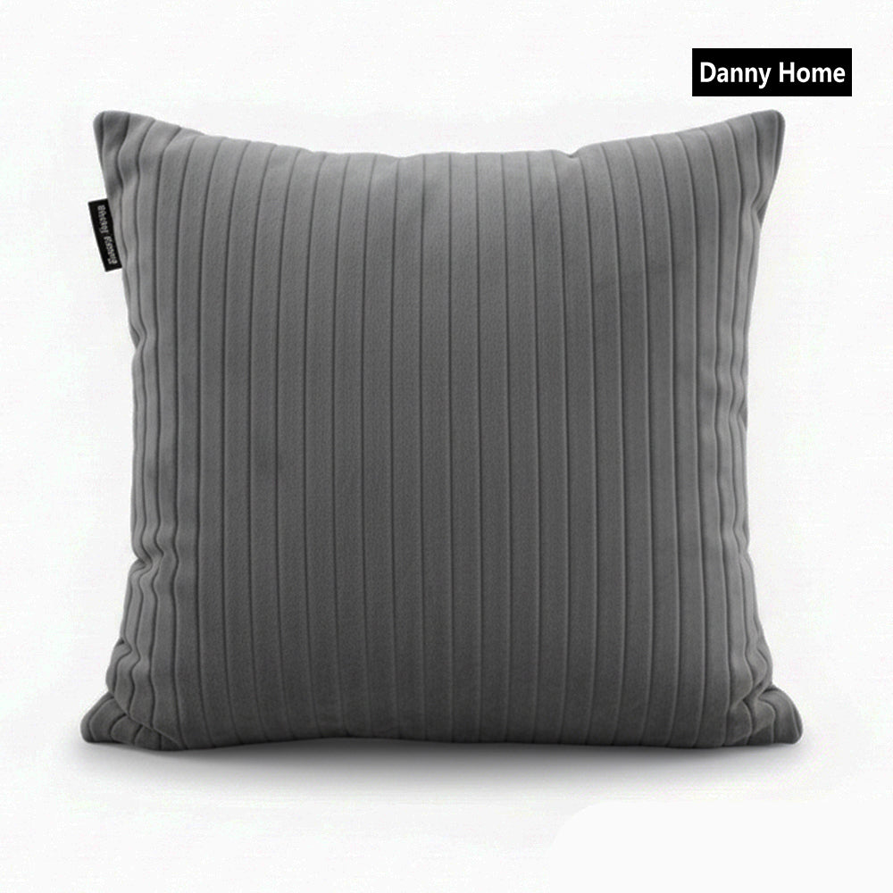 Danny Home Danny Home Velvet Fabric Cushion – Dark Grey 45x45cm