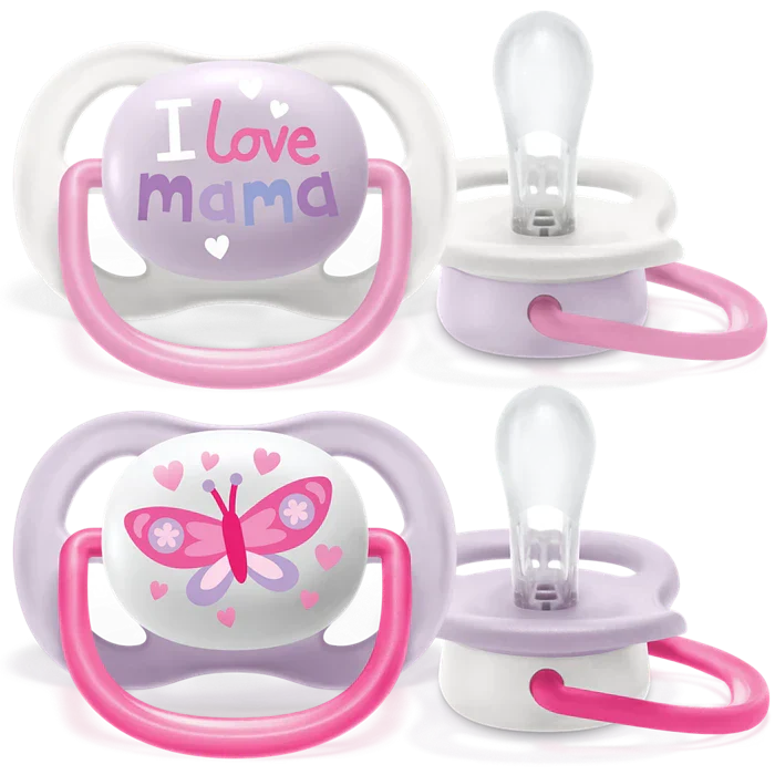 Avent - Ultra Air Soother - Ilove Mama - 0-6m - Girl