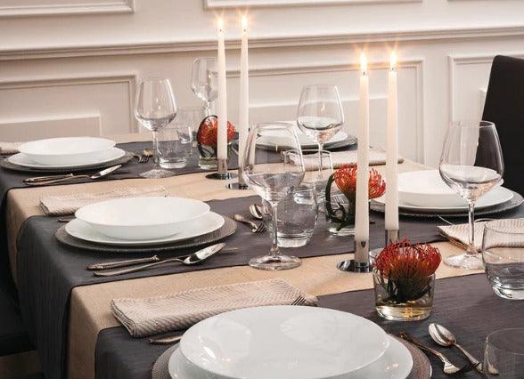 Bormioli rocco white moon dinnerware set - 18pcs