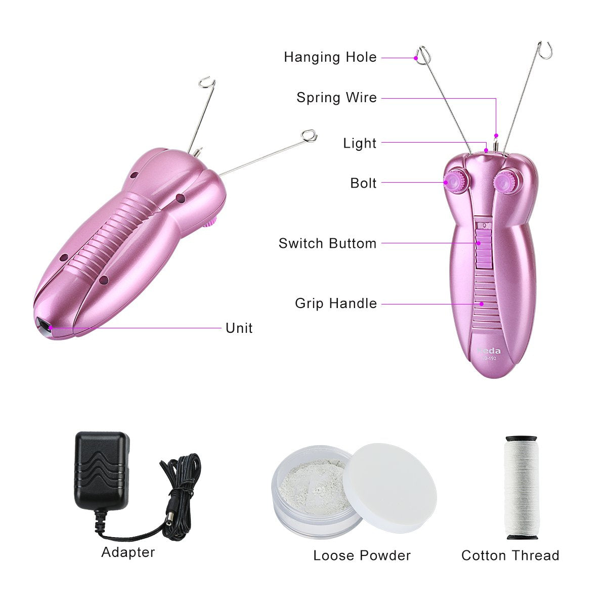 Electric Facial Hair Removal Epilator Device