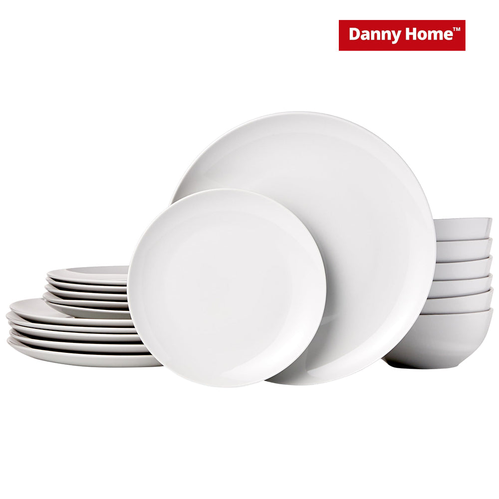 Danny Home 3-Piece 14-Inch White Serving Bowl
