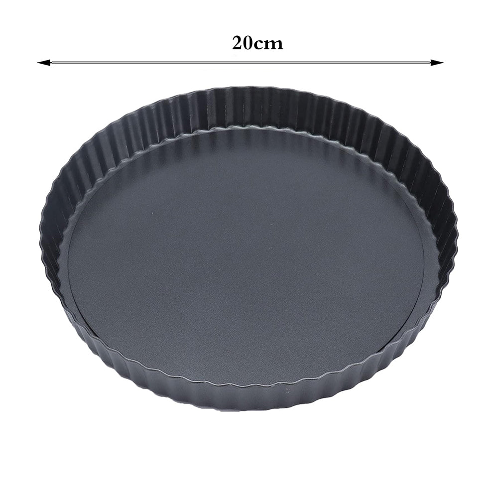 Danny Home Carbon Steel Premium quality , Non-stick Detachable Round Tart Pan 20cm