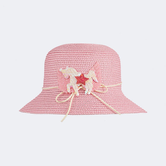 Oil And Gaz Stylish Kids-Girls Beach Cordobes Hat  Pink - Medaid International