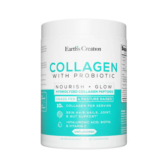 Earth’s Creation Collagen Unflavored Powder with Probiotic