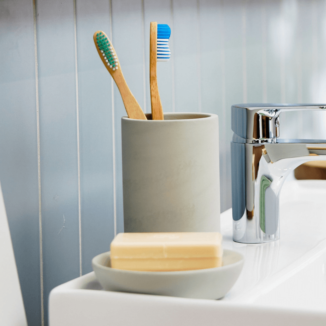 EASY HOME  Concrete Bathroom Accessories, set of 3