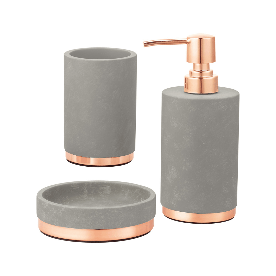 EASY HOME® Ceramic bathroom accessories, set of 3