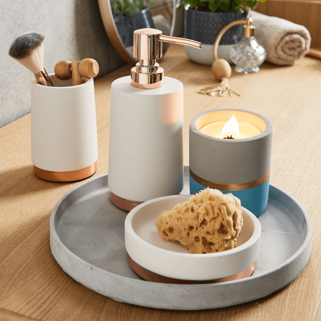 EASY HOME® Ceramic bathroom accessories, set of 3