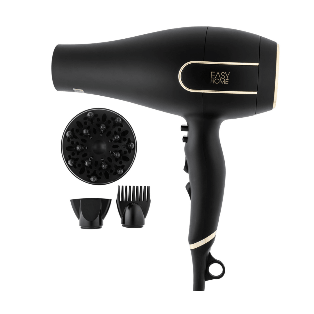 EASYHOME Professional Hair Dryer, Black 2,000-2,400W