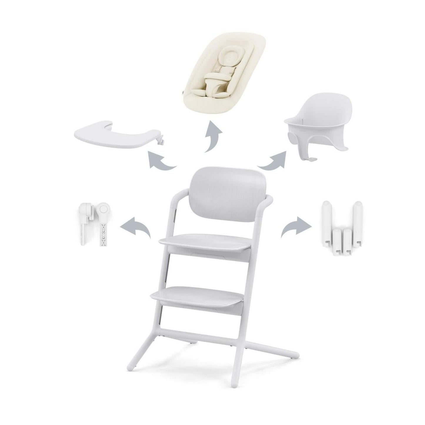Cybex - Lemo Chair - 4in1 Set - All White