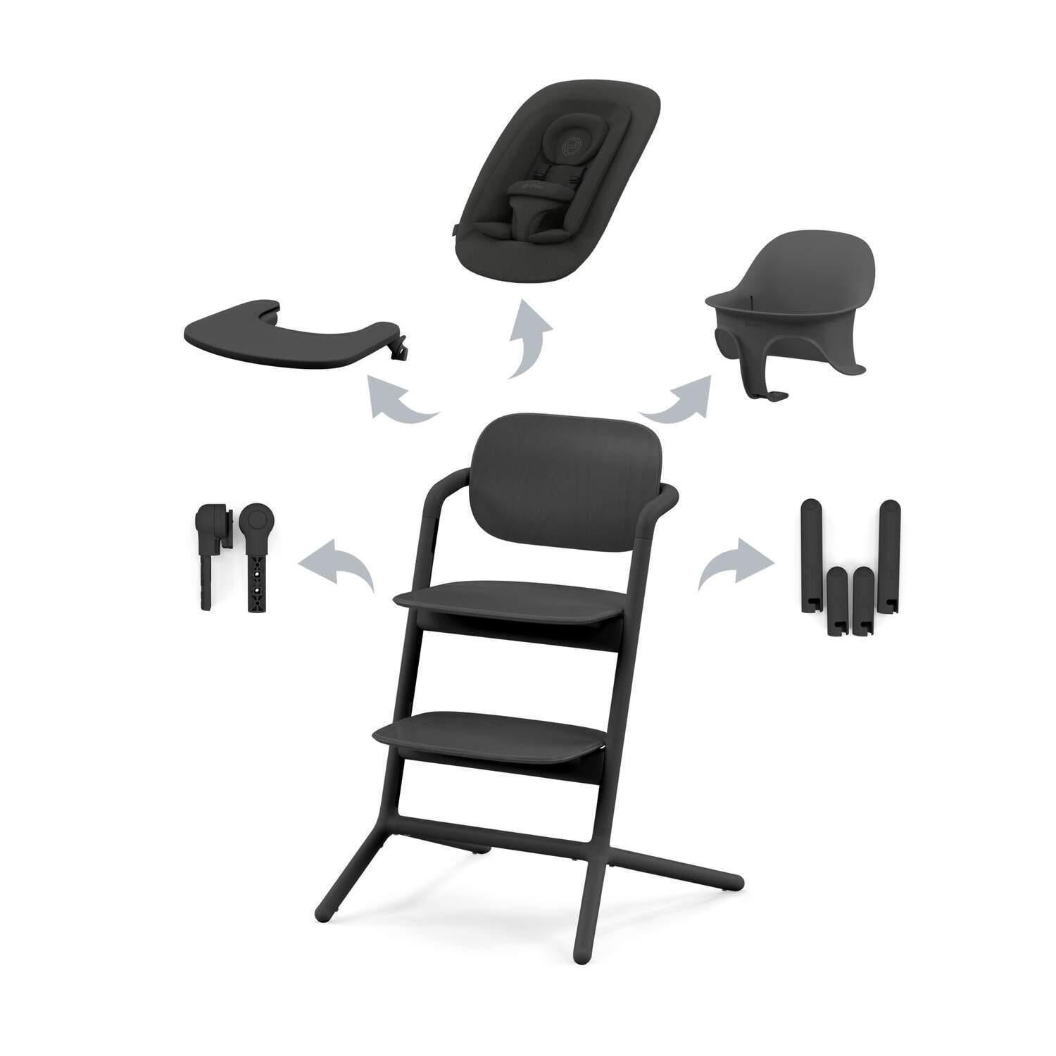 Cybex - Lemo 4in1 Set Abtshe/Stunnig Black - Black PU1