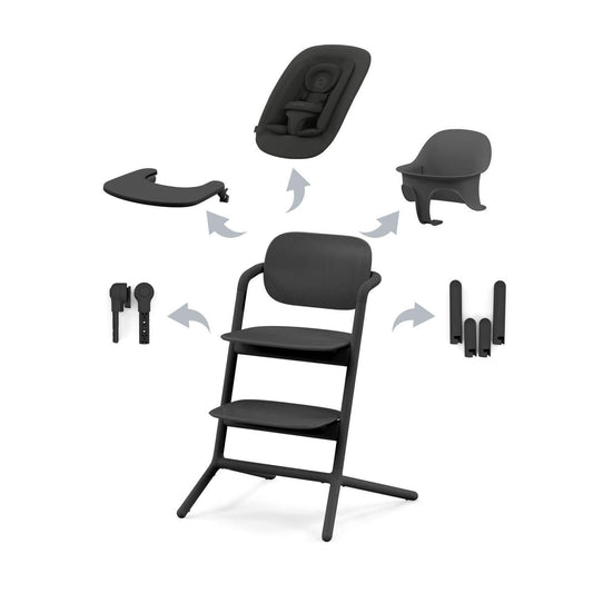 Cybex - Lemo 4in1 Set Abtshe/Stunnig Black - Black PU1