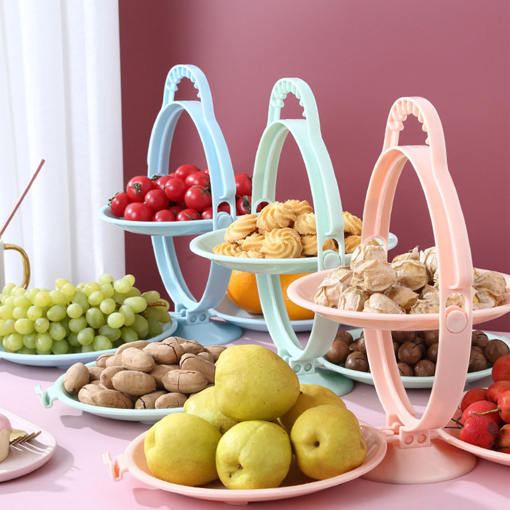 Portable Multi-Layer Folding Fruit Tray