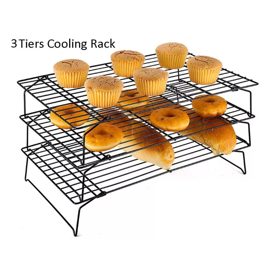 3 Tiers Cooling Rack 41x26x5.5 cm