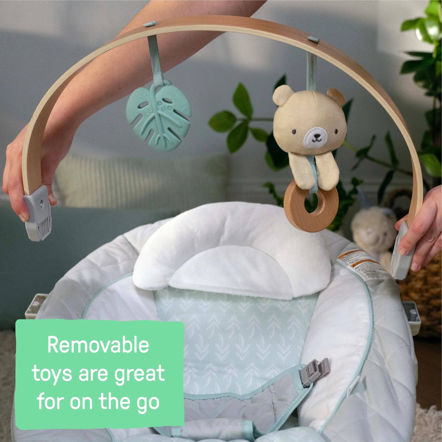 Kids2 - Ingeunity Soothing Bouncer - Cozy Spot