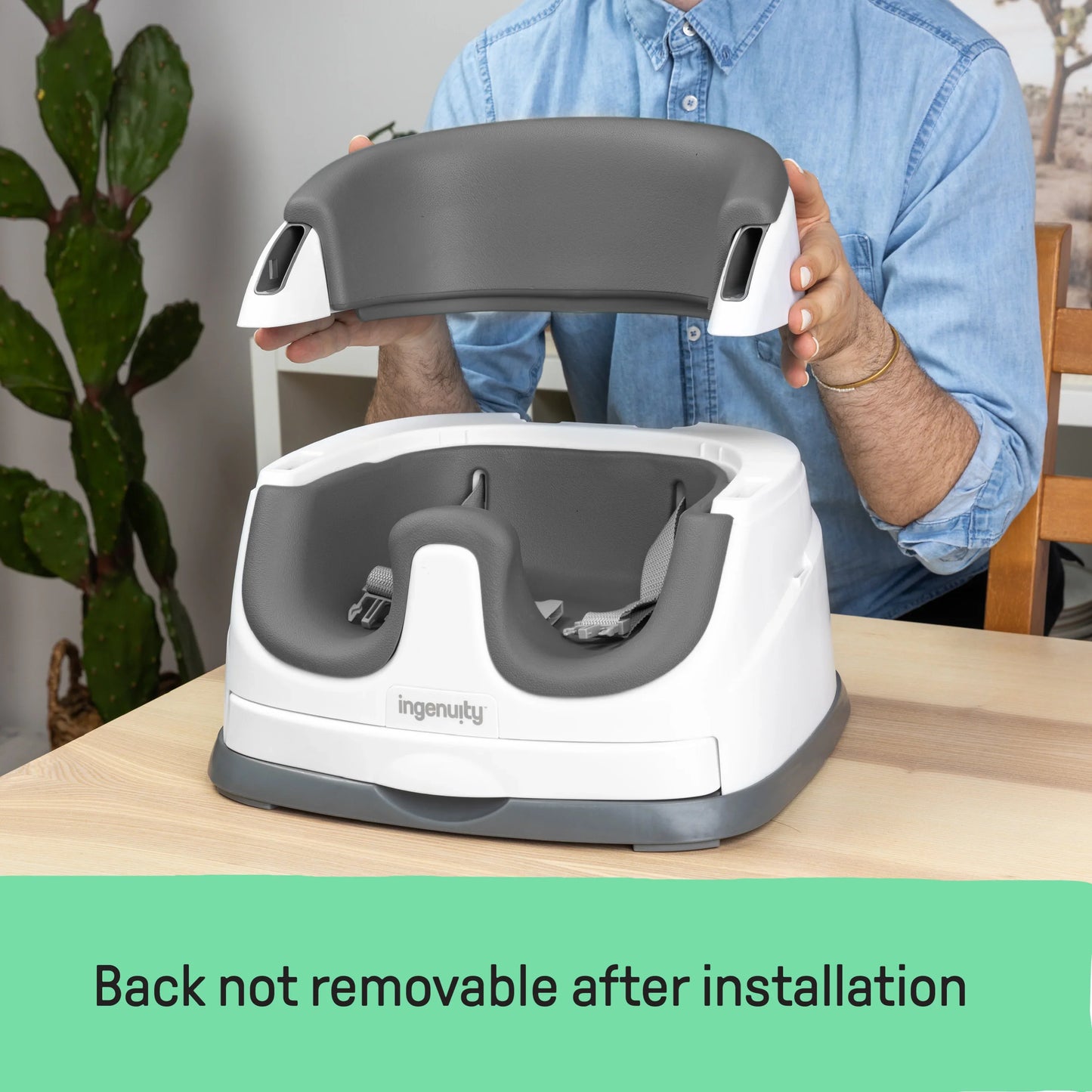 Kids2 - Ingenuity  Baby Base - 2in1 Seat - Slate