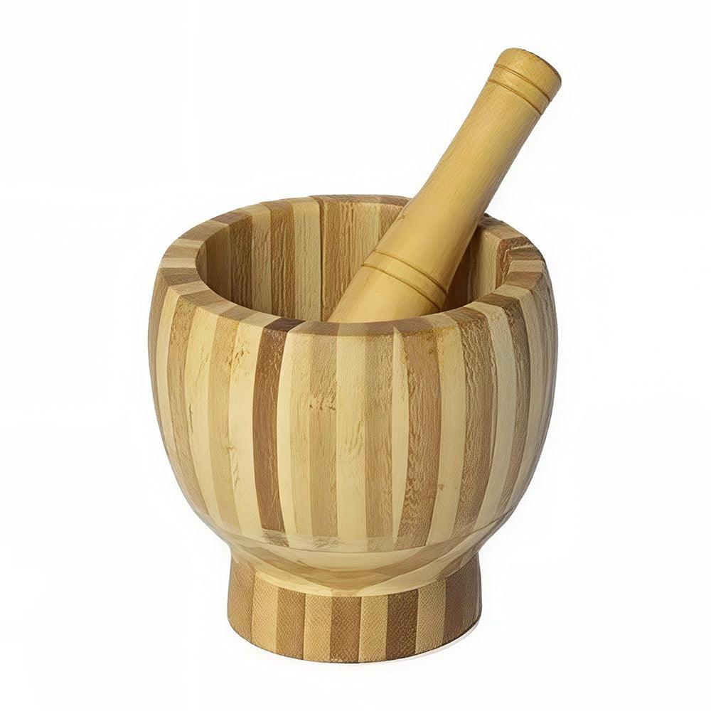 Bamboo Mortar and Pestle