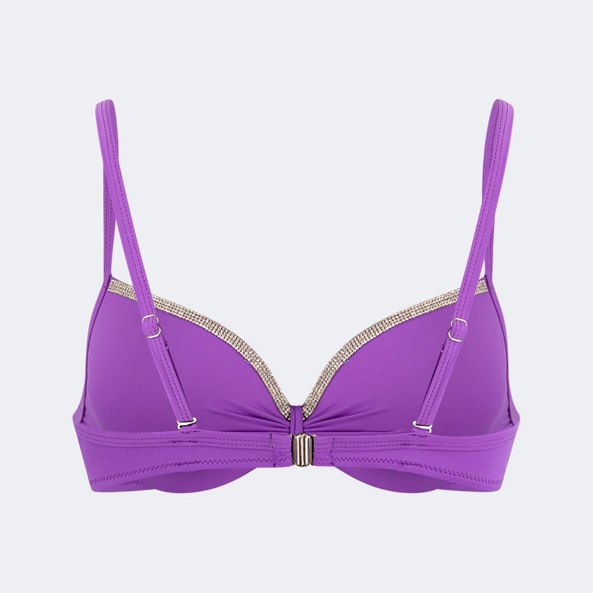 Oil And Gaz Stylish Women Beach Shelf Bra Purple - Medaid International