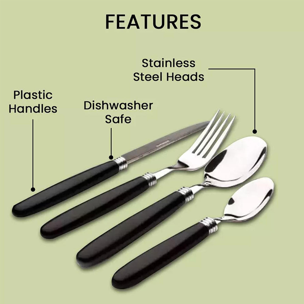 Danny Home 16-Pieces Stainless Steel Cutlery Set With Stand