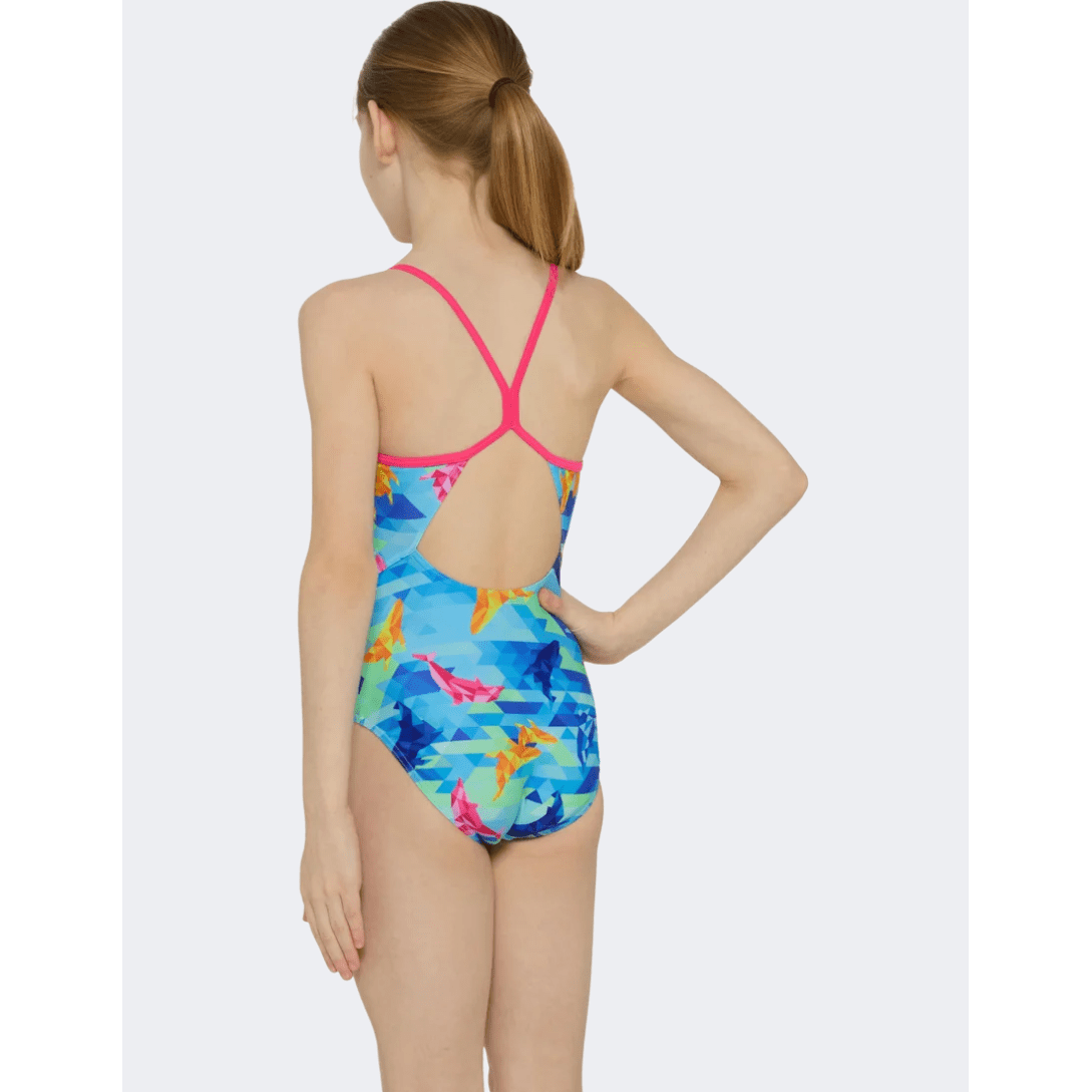 Zoggs Dolphine Sprintback Girls Swim Monokini Dolf - Medaid International