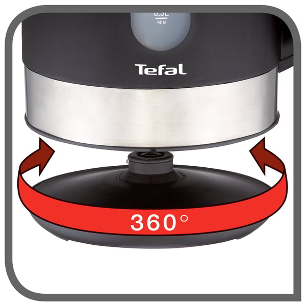 Tefal Equinox matte black kettle 1.7L