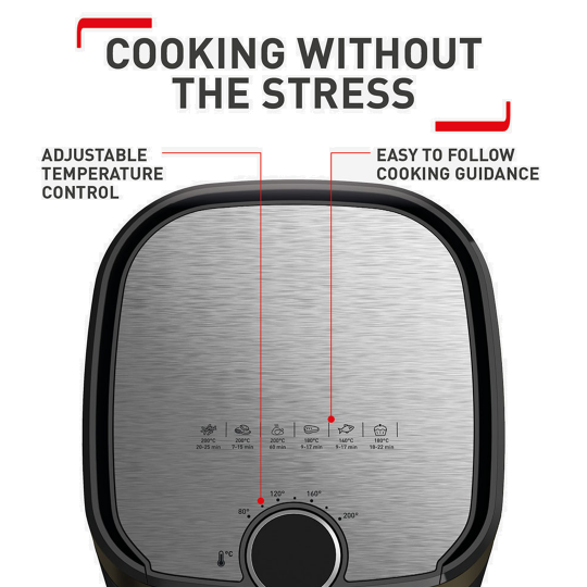 Tefal EasyFry Classic 4.2L Air Fryer & Grill Black 2 in 1 – EY501827