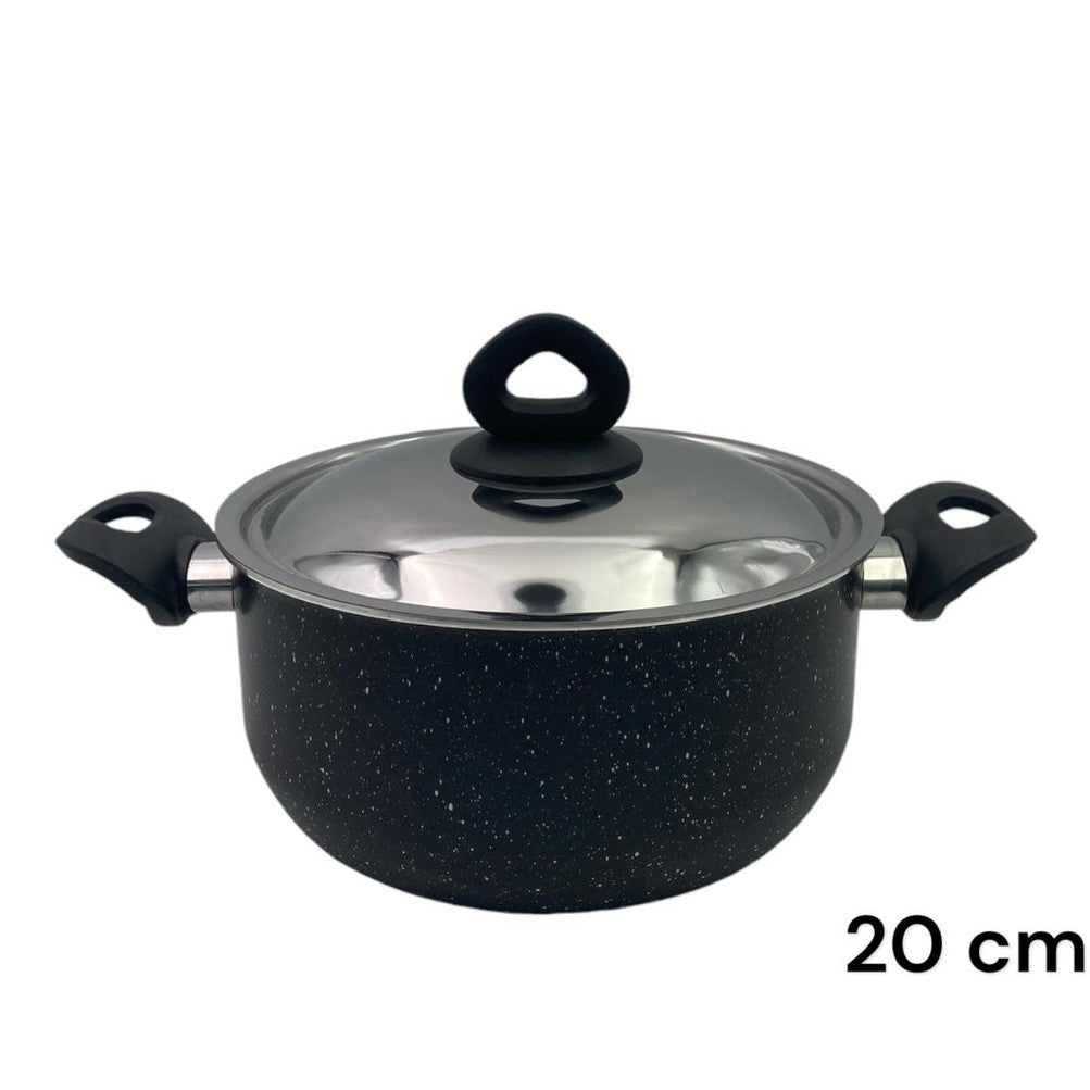 Black Granite Nouval Casserole 20 cm