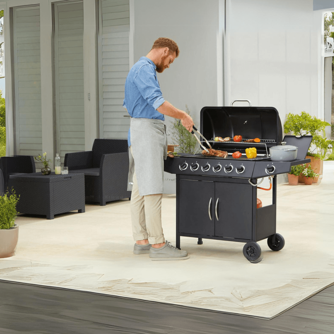 El Fuego Gas Barbecue "Dayton 6Plus1", 7 Burners