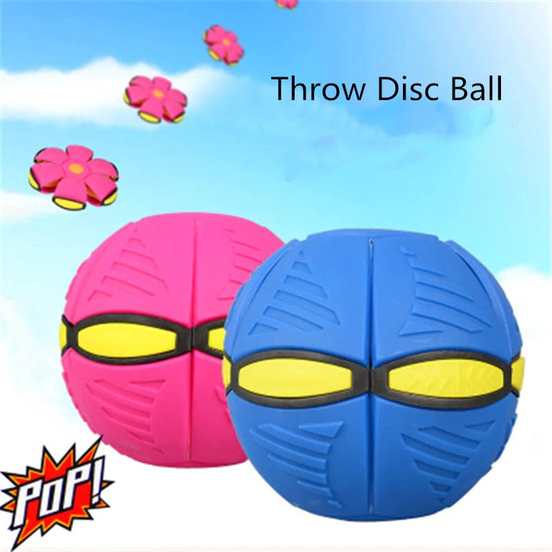 Flying UFO Flat Throw Disc Ball Without LED Light Magic Ball Toy Kid Outdoor Garden Beach Game Children's sports balls
