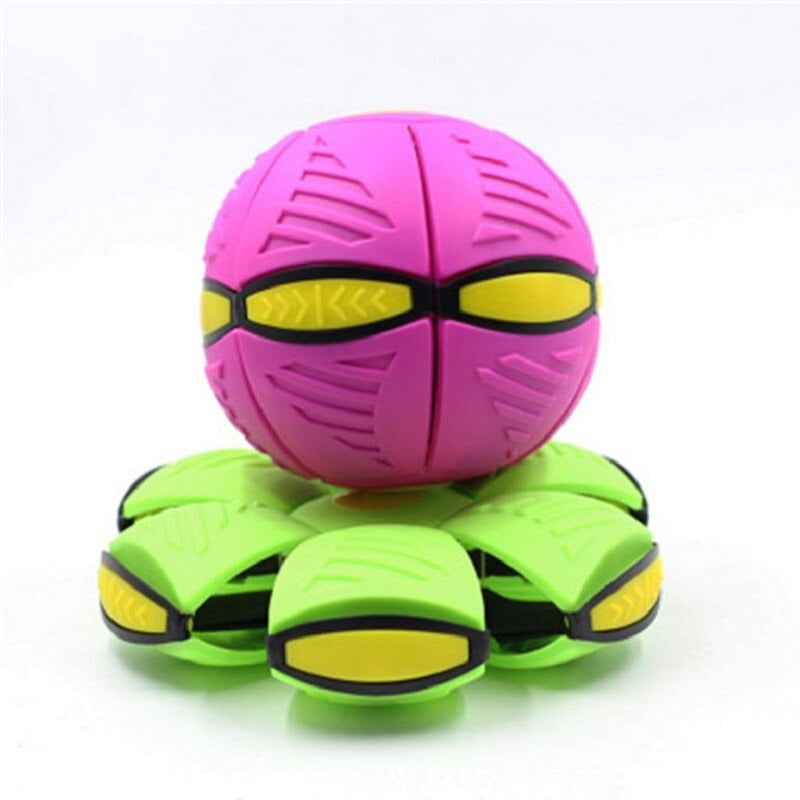 Flying UFO Flat Throw Disc Ball Without LED Light Magic Ball Toy Kid Outdoor Garden Beach Game Children's sports balls