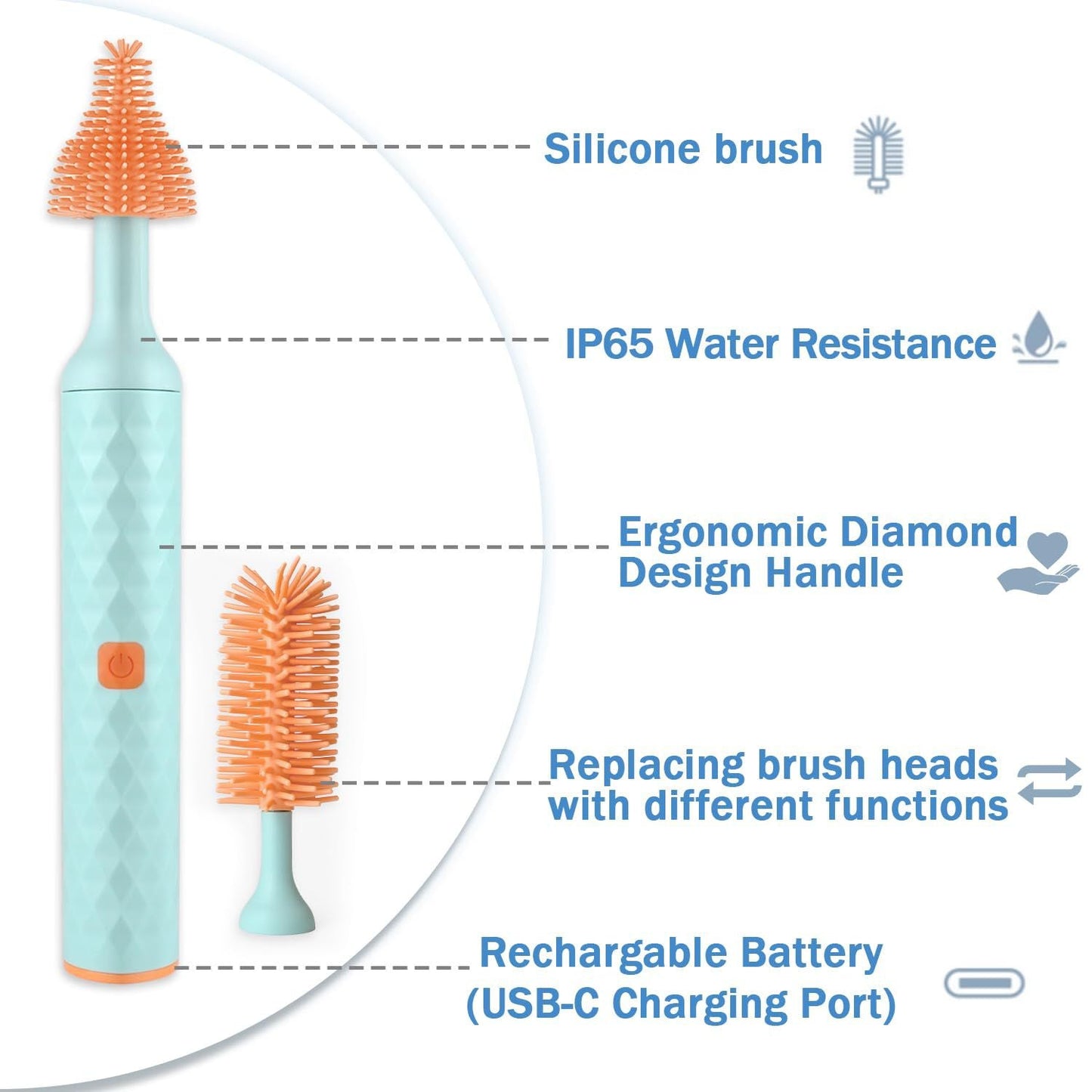 Electric Bottle Cleaning Brush