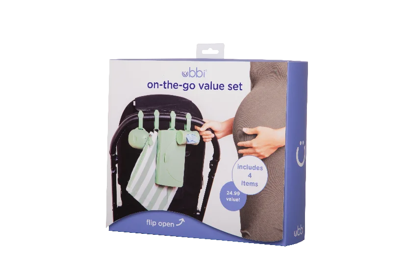 Ubbi - On The Go Gift Set - Sage