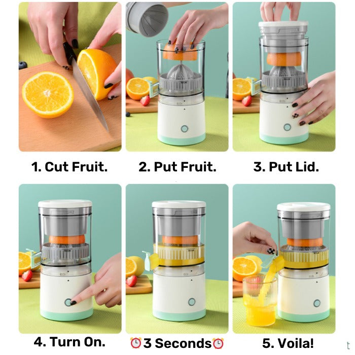 Electric Citrus Juicer | Rechargeable & Portable - Medaid International