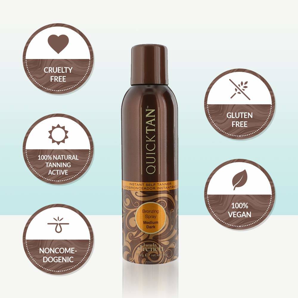 Body Drench Quick Tan Medium Dark Bronzing Spray - 170g