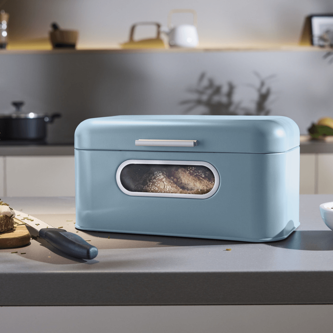 Ernesto bread box, powder-coated metal