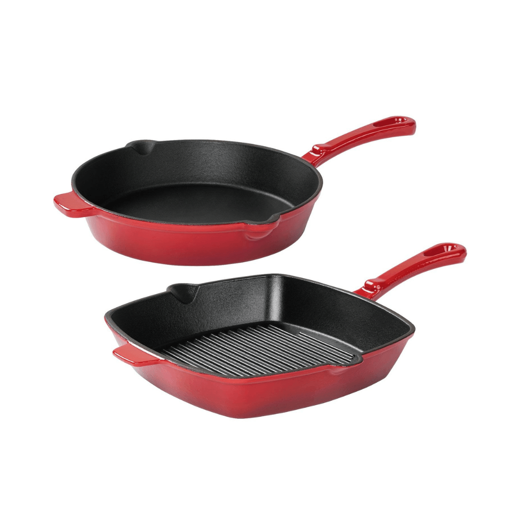 ERNESTO Cast Iron Pan (Ø 25 CM) Or Cast Iron Grill Pan (24.5 X 24.5 CM)