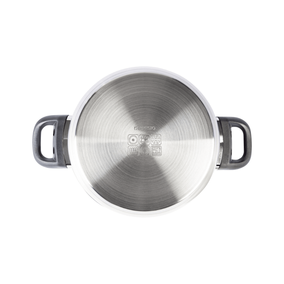 Ernesto Cooking Pots, Set Of 3, Glass Lid With Steam Outlet