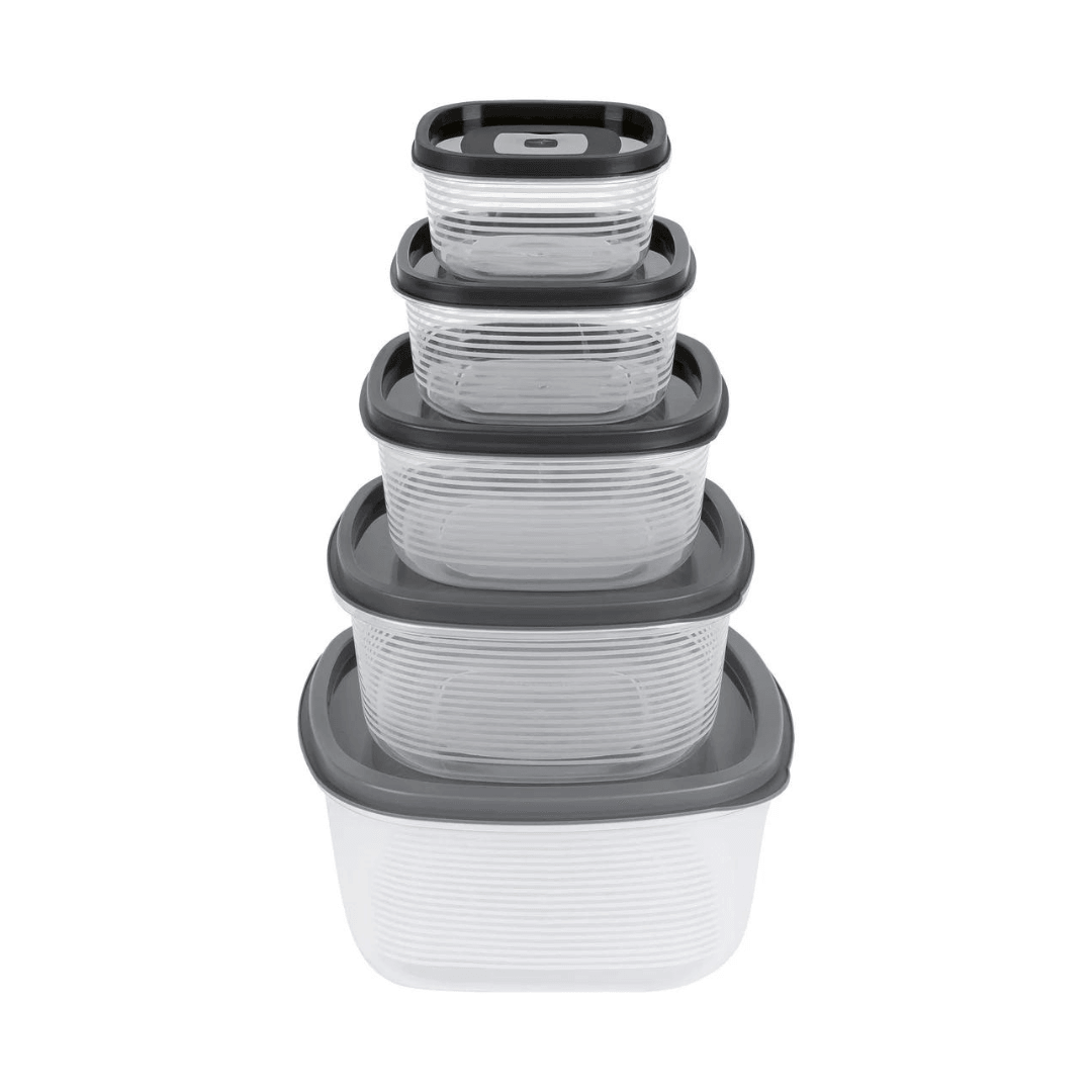 ERNESTO® Food Storage Container Set 5 Pieces Stackable
