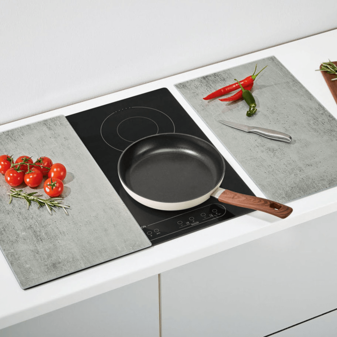 Ernesto Glass Worktop Protector Set – 2 Tempered Glass Kitchen Countertops