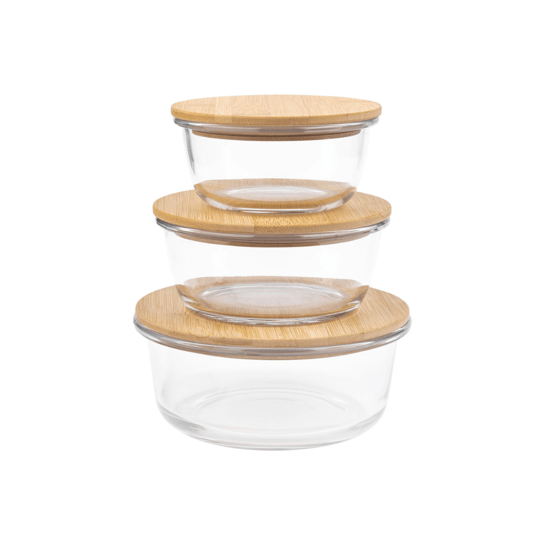 Ernesto Storage Boxes, Set of 3 Round