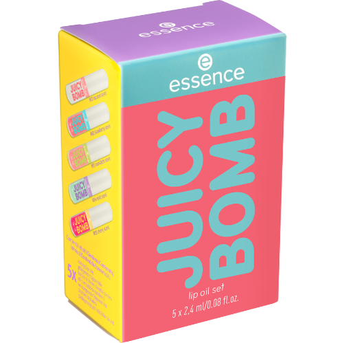 Essence juicy bomb lip oil set (5x2.4ml)