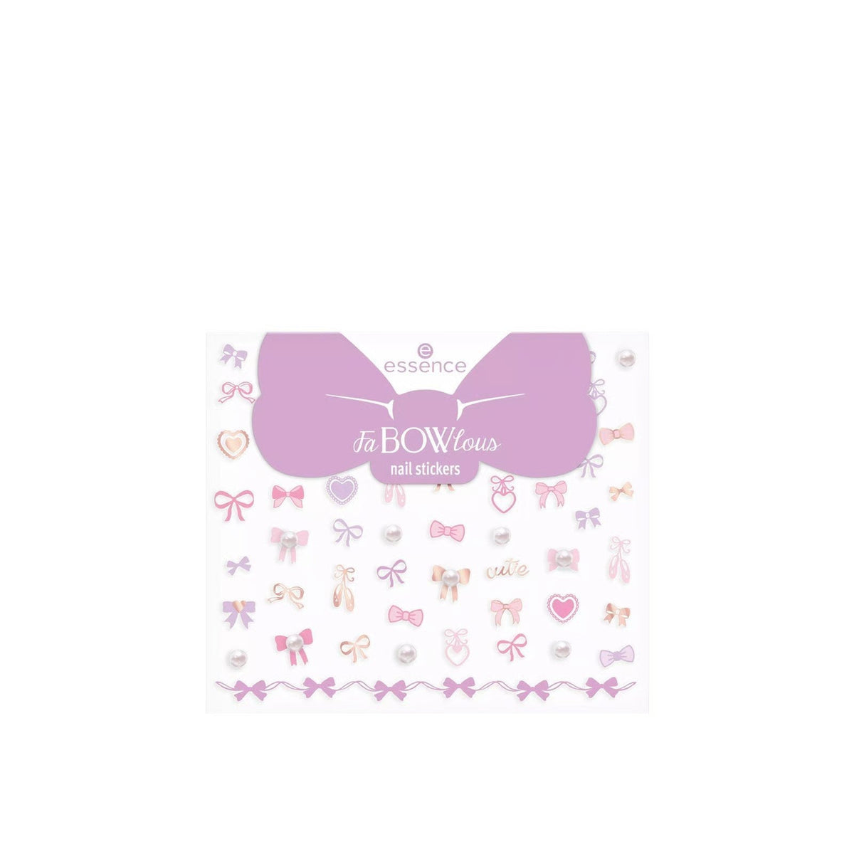 Essence FaBOWlous Nail Stickers 01 Ballet Of Bows! x61