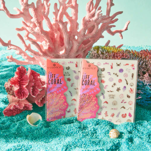 Essence Live LIFE in CORAL Nail Stickers pcs