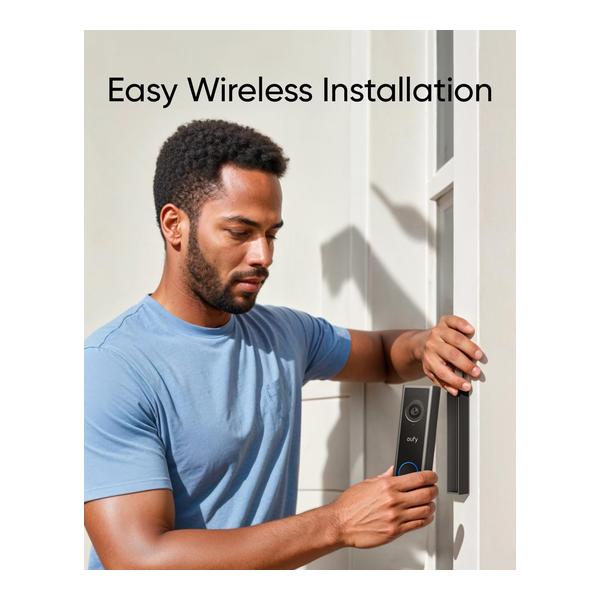 eufy C30 Security Video Doorbell Camera, Battery Powered,2K FHD,165° Ultra-Wide View, Easy Installation, Live Video Call, AI Human Detection for People and Packages, HomeBase 3 Compatible, No Monthly Fee