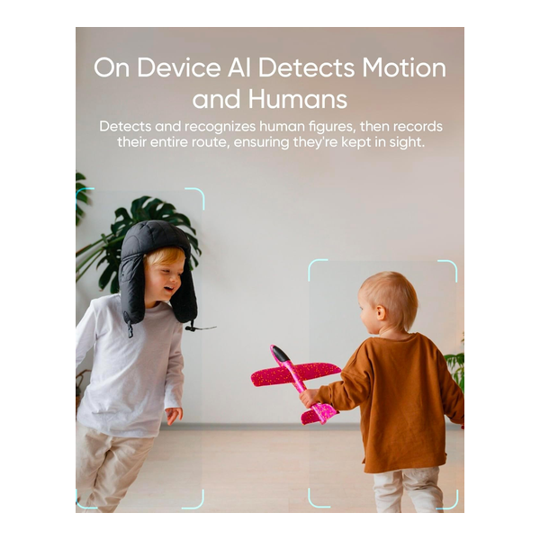 eufy Security Indoor Cam C220 | 2K Resolution Smart Security Camera with 360° coverage, Human/Motion Detection, AI Tracking, Compatible with Alexa and Google Assistant, Night Vision