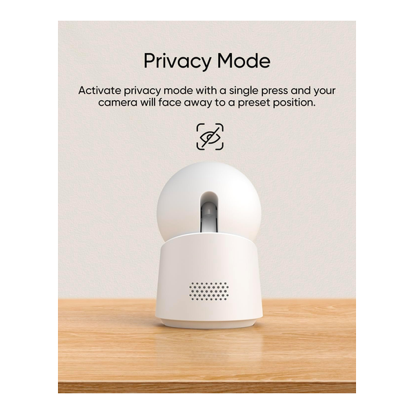 eufy Security Indoor Cam C220 | 2K Resolution Smart Security Camera with 360° coverage, Human/Motion Detection, AI Tracking, Compatible with Alexa and Google Assistant, Night Vision