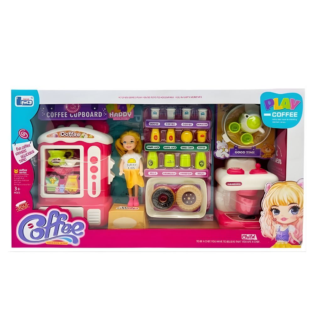 Kitchen Furniture Set With A Coffee Machine And A Doll Lebanon