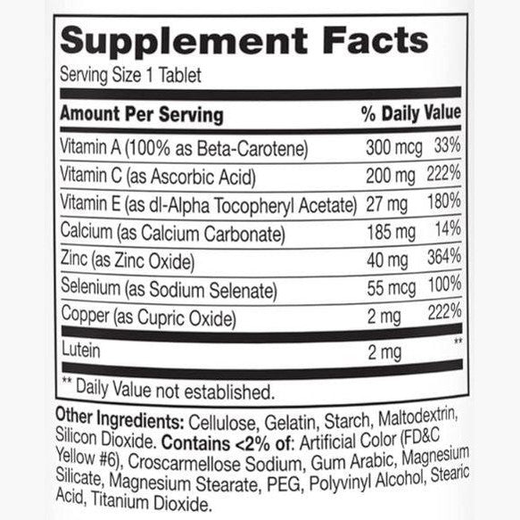 21st Century Healthy Eyes with Lutein – 60 Tablets (60 Servings)